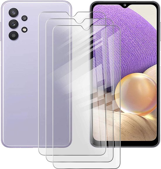 Samsung Galaxy A32 5G Screenprotector Gehard 9H – Anti Kras – 3-Pack-Ilumina Benelux