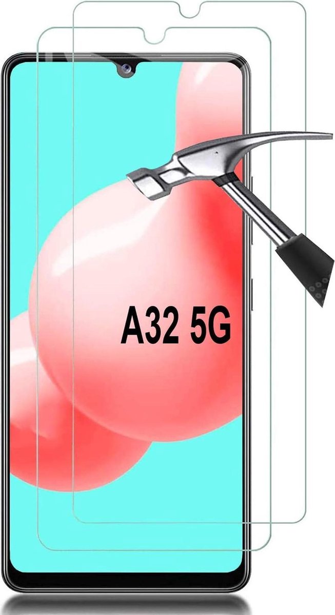 Samsung Galaxy A32 5G Screenprotector Gehard 9H – Anti-kras – 2-Pack-Ilumina Benelux