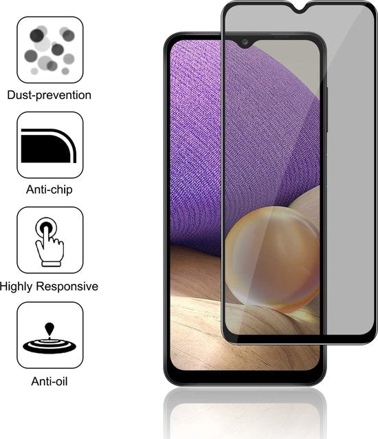 Samsung Galaxy A32 5G Screenprotector Gehard 9H – Privacy Screenprotector – 2-Pack-Ilumina Benelux