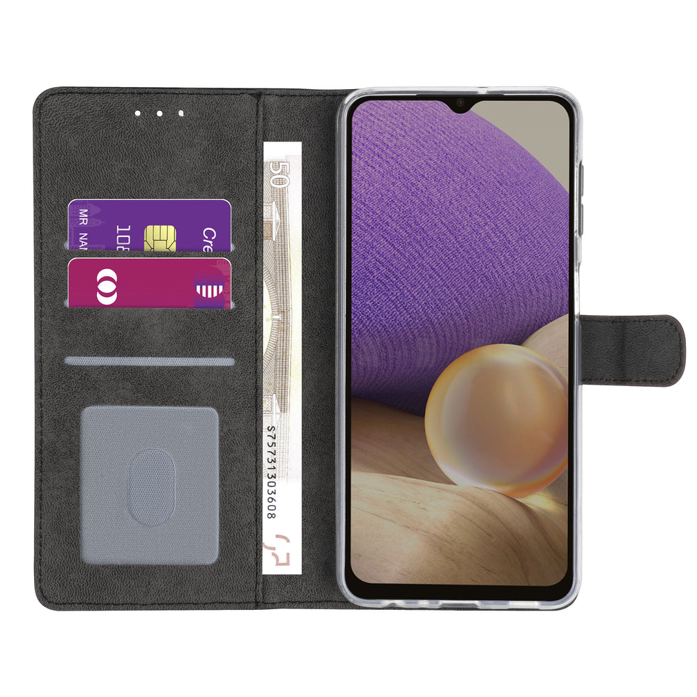 Samsung Galaxy A32 Kunstleer Booktype hoesje - Bruin - 5G-Hoesjes-Ilumina Benelux