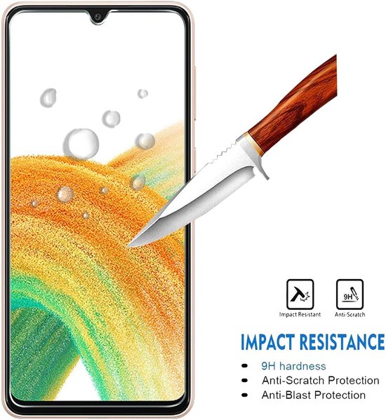 Samsung Galaxy A33 5G Screenprotector Gehard 9H – Anti-kras – 1-Pack-Ilumina Benelux