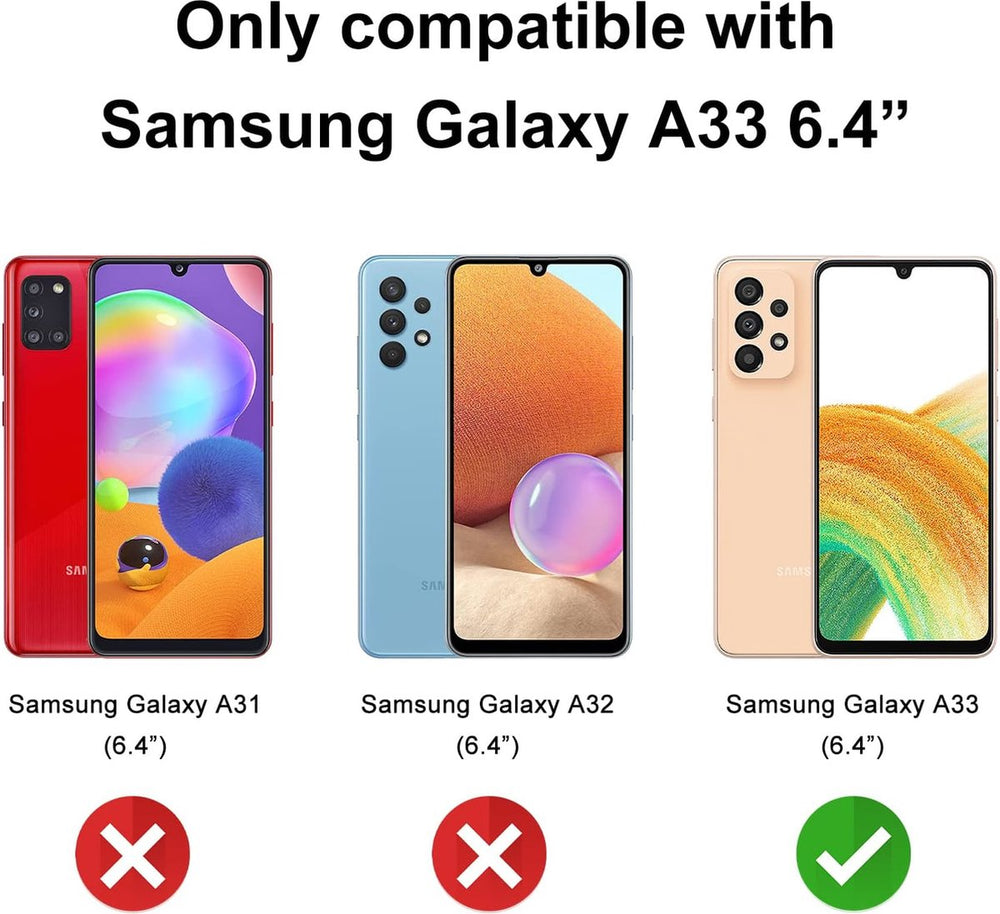 Samsung Galaxy A33 5G Screenprotector Gehard 9H – Anti-kras – 1-Pack-Ilumina Benelux