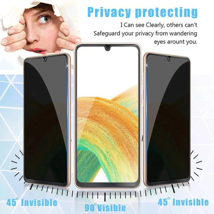 Samsung Galaxy A33 5G Screenprotector Gehard 9H – Privacy Screenprotector – 2-Pack-Ilumina Benelux