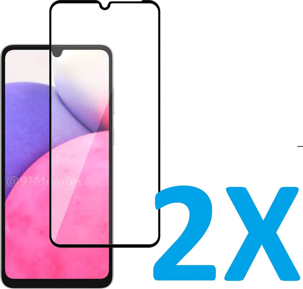 Samsung Galaxy A33 5G Screenprotector Gehard 9H Screenprotector Full Cover – 2-Pack-Ilumina Benelux