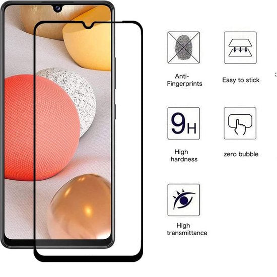 Samsung Galaxy A33 5G/A32 4G/A31/A22 4G Screenprotector Full Cover Screenprotector Gehard 9H – 1-Pack-Ilumina Benelux