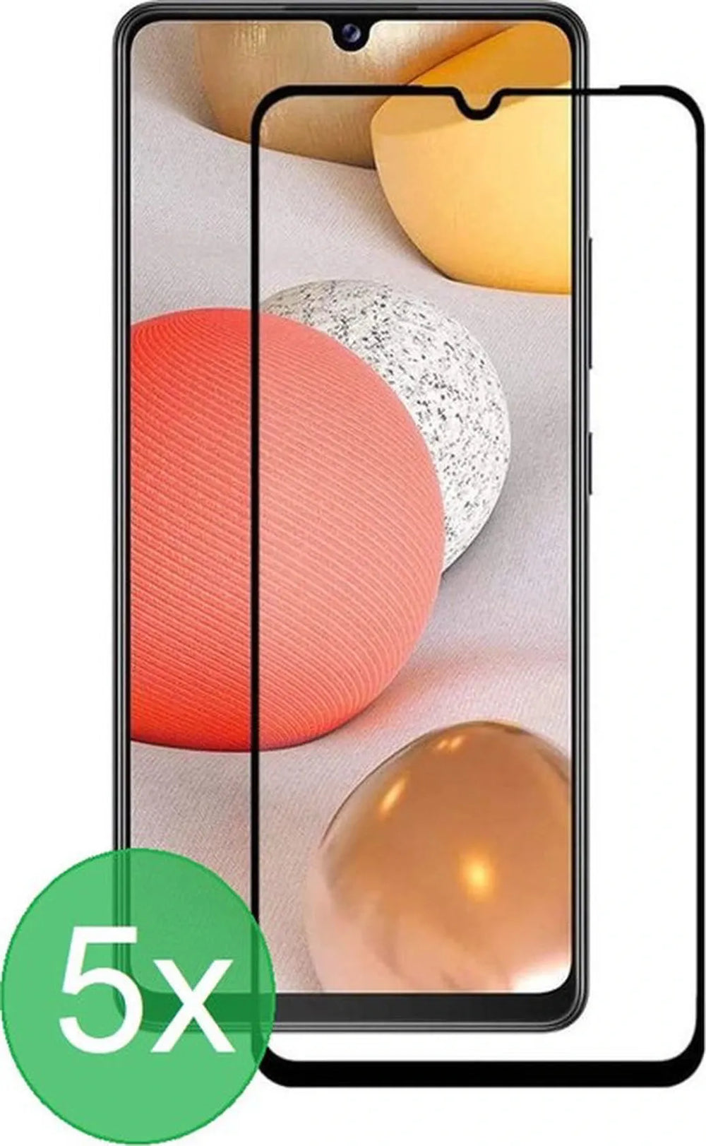 Samsung Galaxy A33 5G/A32 4G/A31/A22 4G Screenprotector Full Cover Screenprotector Gehard 9H – 5x-Ilumina Benelux
