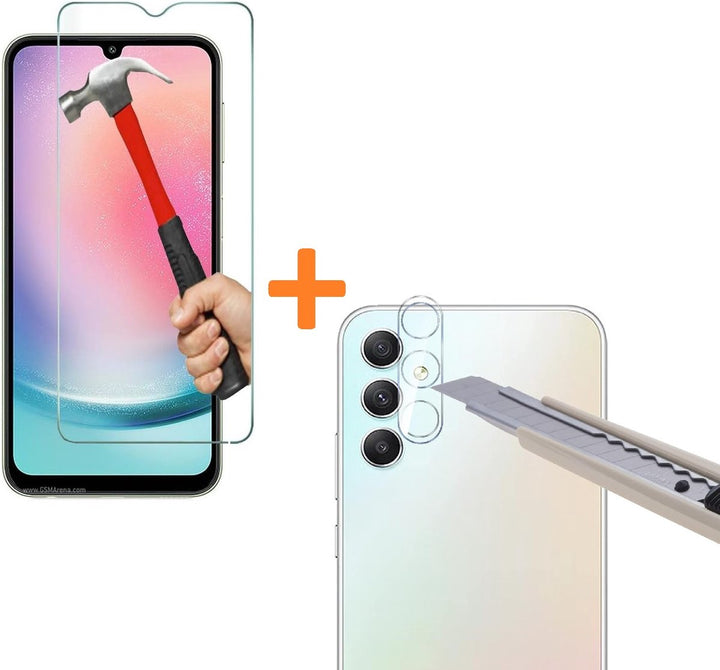 Samsung Galaxy A34 Camera Lens & Screenprotector – Tempered Glas – 2-Pack-Ilumina Benelux