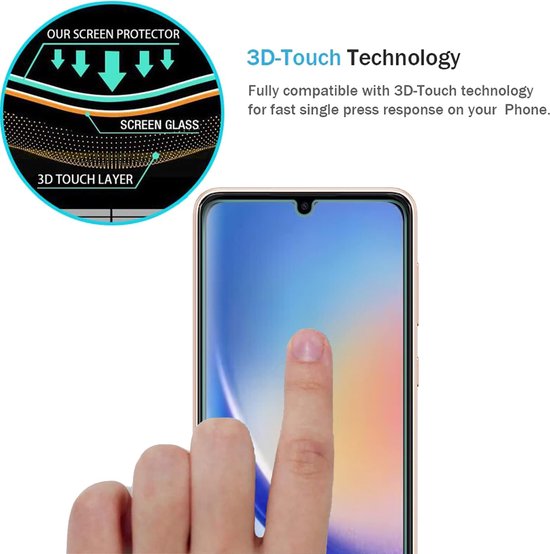 Samsung Galaxy A34 Screenprotector Gehard 9H – Anti-kras – 3-Pack-Ilumina Benelux