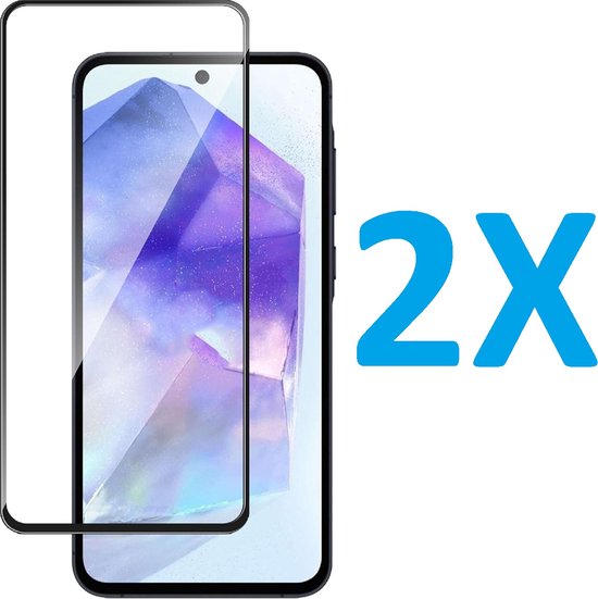 Samsung Galaxy A35 Screenprotector Full Cover Screenprotector Gehard 9H – 2-Pack-Ilumina Benelux