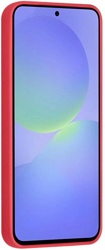 Samsung Galaxy A36 Hoesjes Schokbestendige Siliconen Backcover met Ringstandaard - Cherry Red-Ilumina Benelux