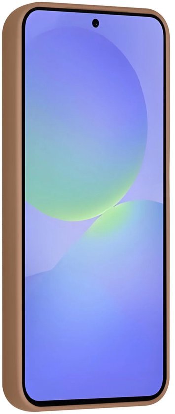 Samsung Galaxy A36 Hoesjes Schokbestendige Siliconen Backcover met Ringstandaard - Desert Brown-Ilumina Benelux