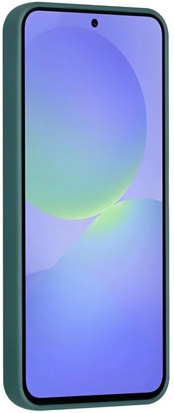 Samsung Galaxy A36 Hoesjes Schokbestendige Siliconen Backcover met Ringstandaard - DonkerGroen-Ilumina Benelux
