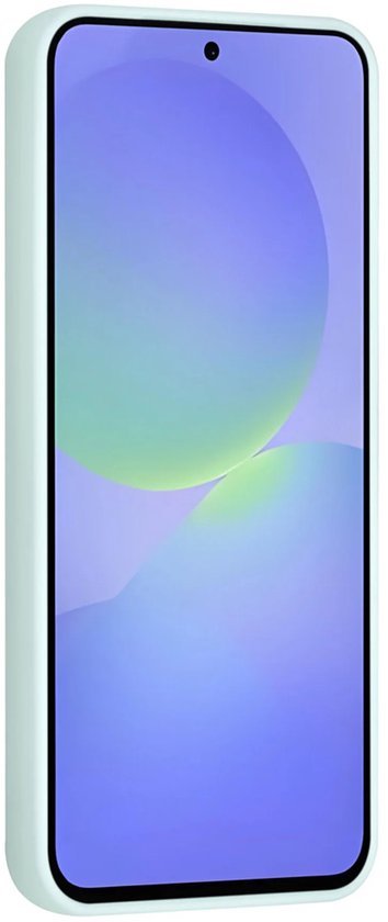 Samsung Galaxy A36 Hoesjes Schokbestendige Siliconen Backcover met Ringstandaard - Mint Green-Ilumina Benelux