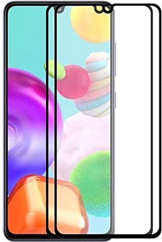 Samsung Galaxy A41 Screenprotector Full Cover – 9H Gehard Glas – 2-Pack-Ilumina Benelux