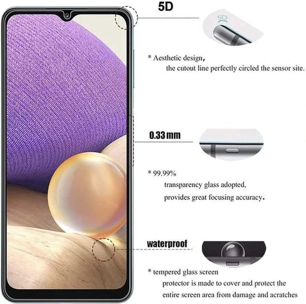Samsung Galaxy A42 5G Screenprotector Gehard 9H Screenprotector Full Cover – 2-Pack-Ilumina Benelux