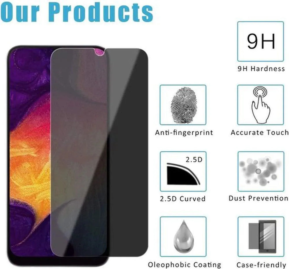 Samsung Galaxy A50 Screenprotector Gehard 9H – Anti-kras – 3-Pack-Ilumina Benelux