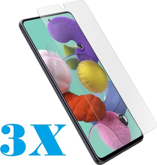Samsung Galaxy A51 / A51 5G Screenprotector Gehard 9H – Anti-kras – 3-Pack-Ilumina Benelux