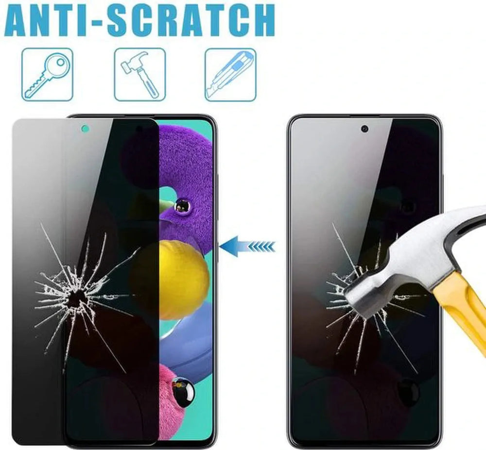 Samsung Galaxy A51 – Privacy Screenprotector Screenprotector Gehard 9H – 2-Pack-Ilumina Benelux