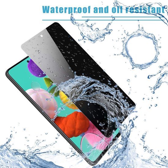 Samsung Galaxy A51 – Privacy Screenprotector Screenprotector Gehard 9H – 2-Pack-Ilumina Benelux