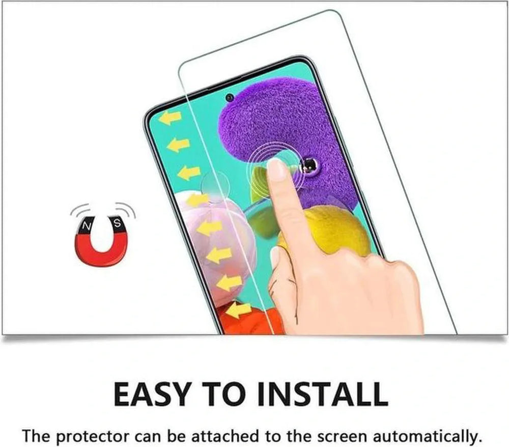 Samsung Galaxy A51 Screenprotector Gehard 9H – Anti-kras – 3-Pack-Ilumina Benelux