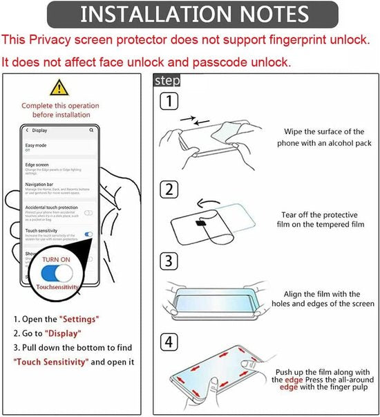 Samsung Galaxy A52 4G/5G & A52s A528 – Privacy Screenprotector Gehard 9H – 1-Pack-Ilumina Benelux