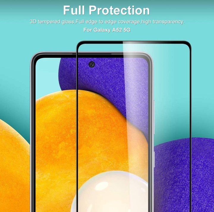 Samsung Galaxy A52 4G/5G Screenprotector Full Cover Screenprotector Gehard 9H – 1-Pack-Ilumina Benelux