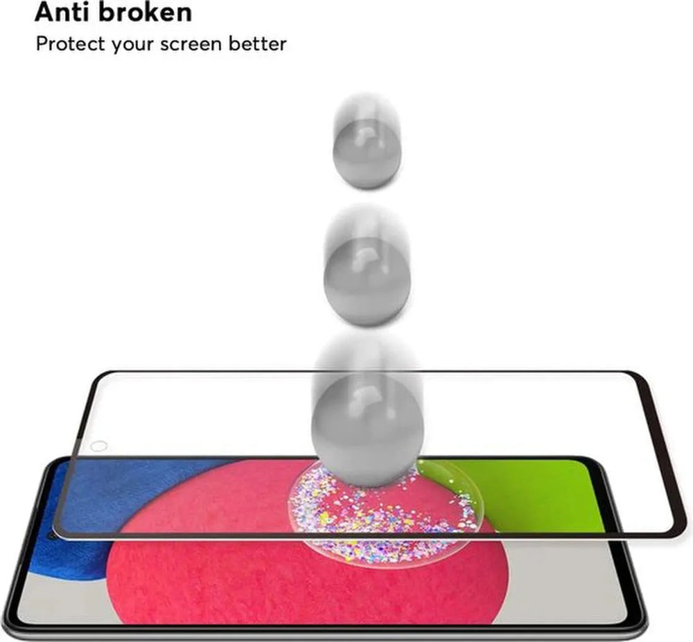 Samsung Galaxy A52/A52s/A53 5G Screenprotector Full Cover – 9H Gehard Glas – 4-Pack-Ilumina Benelux
