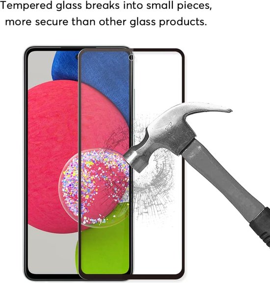 Samsung Galaxy A52/A52s/A53 5G Screenprotector Full Cover – 9H Gehard Glas – 4-Pack-Ilumina Benelux