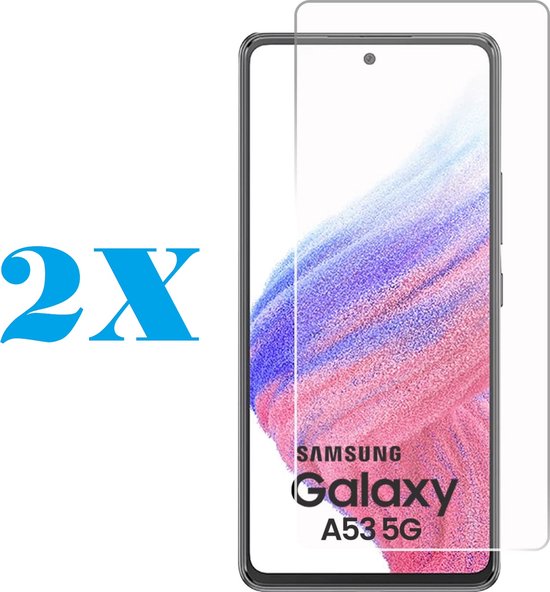 Samsung Galaxy A53 5G A536 Screenprotector Gehard 9H – Anti-kras – 2-Pack-Ilumina Benelux