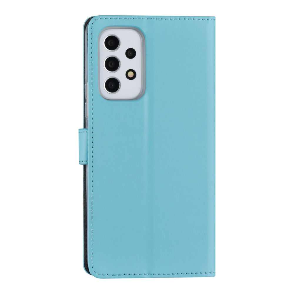 Samsung Galaxy A53 5G Book Case hoesje - Pasjeshouder voor 3 pasjes - Magneetsluiting - LichtBlauw-Hoesjes-Ilumina Benelux
