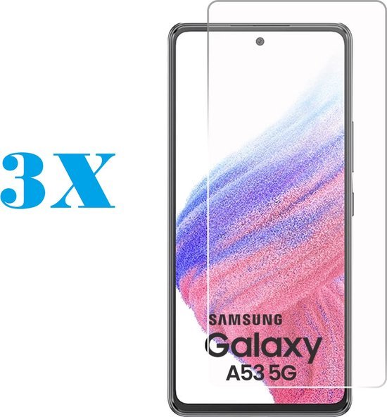 Samsung Galaxy A53 A536 5G Screenprotector Gehard 9H – Anti-kras – 3-Pack-Ilumina Benelux