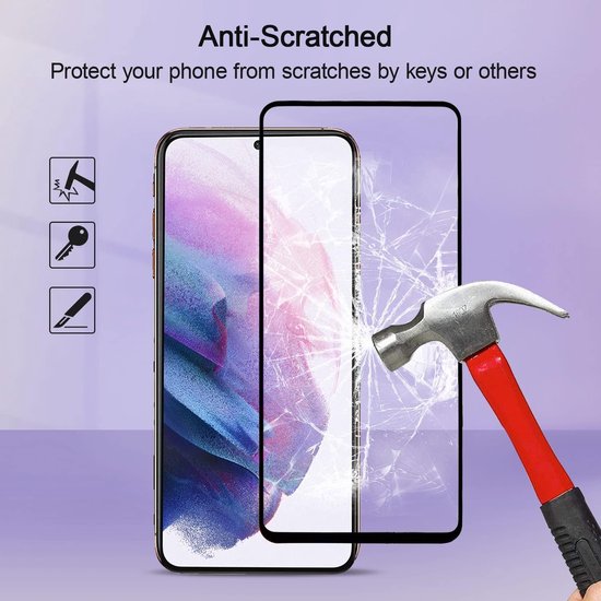 Samsung Galaxy A54 Screenprotector Full Cover – 9H Gehard Glas – 3-Pack-Ilumina Benelux