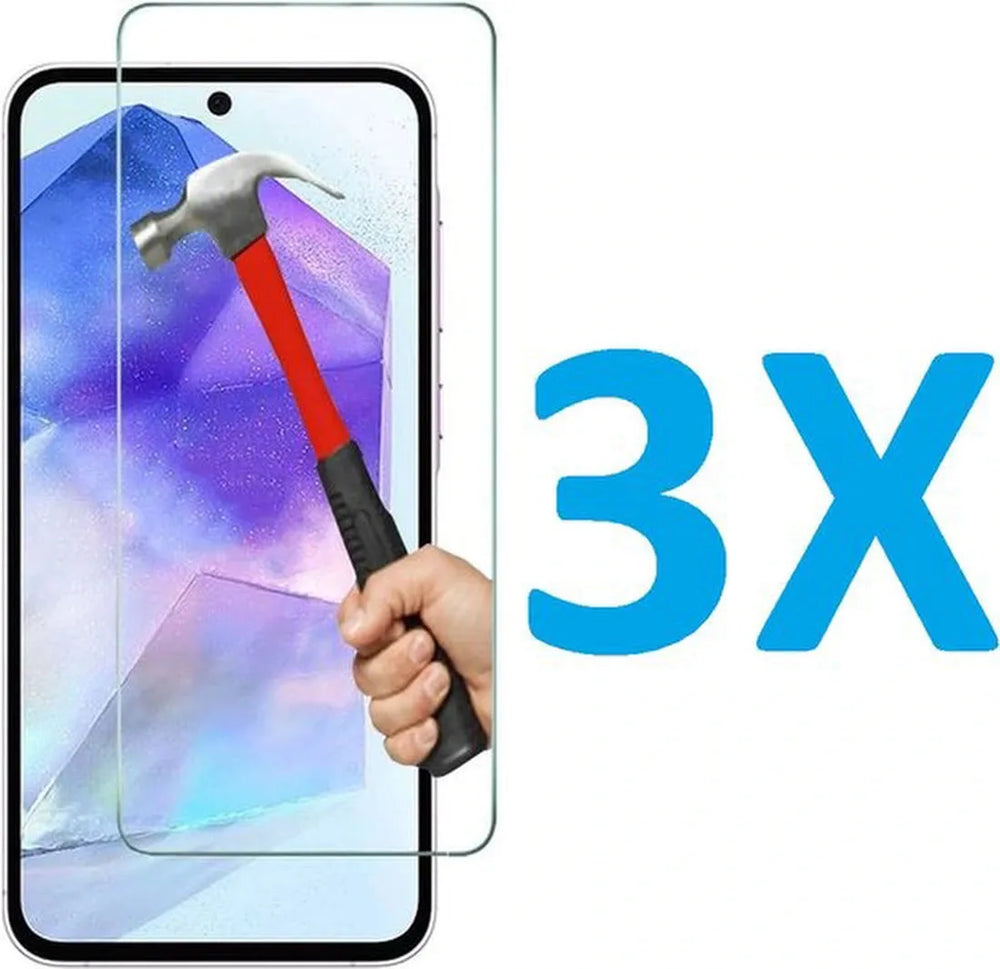 Samsung Galaxy A55 Screenprotector Gehard 9H – Anti-kras – 3-Pack-Ilumina Benelux
