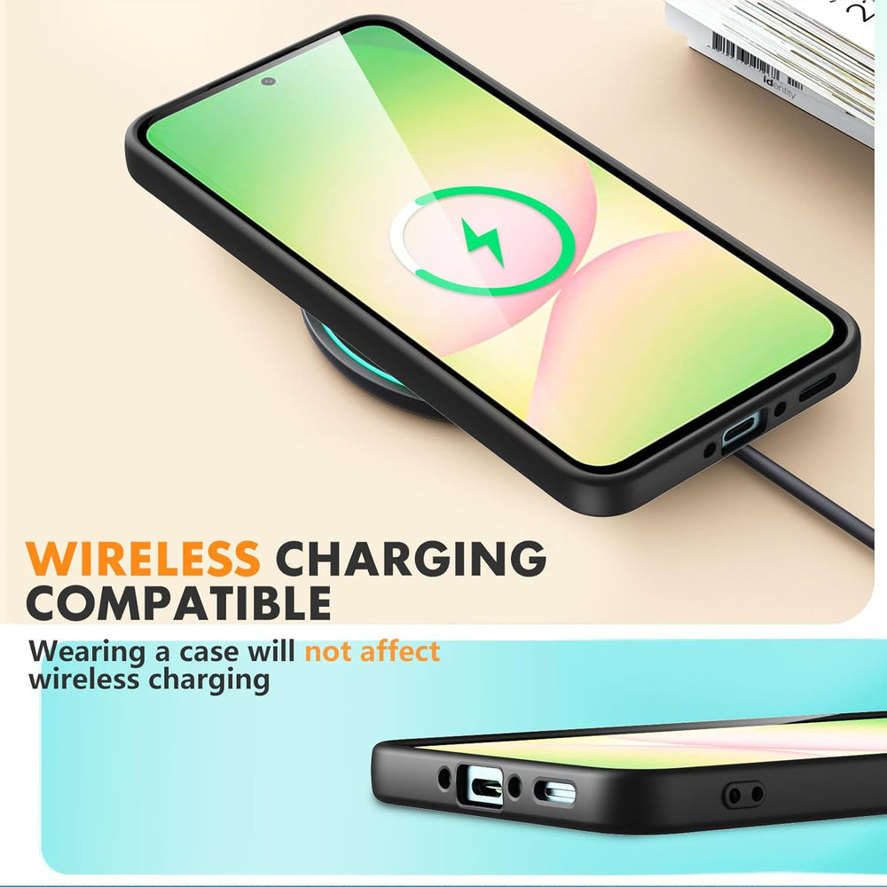 Samsung Galaxy A56 Hoesje Silicone - Liquid case met 2 Screenprotectors - Zwart-Ilumina Benelux