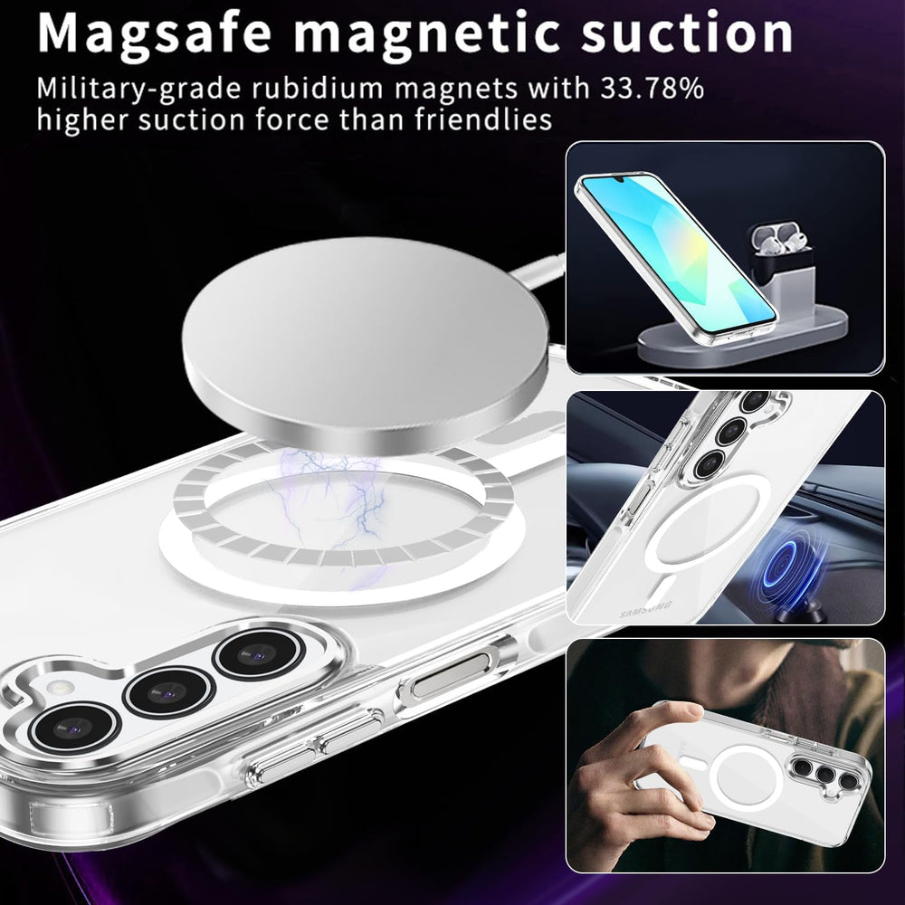 Samsung Galaxy A56 Hoesje – Transparant MagSafe Case Slim & Schokbestendig-Ilumina Benelux