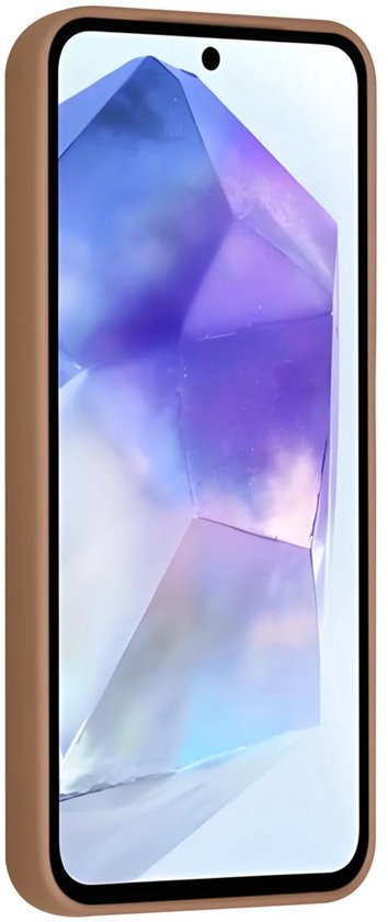 Samsung Galaxy A56 Hoesjes Schokbestendige Siliconen Backcover met Ringstandaard - Desert Brown-Ilumina Benelux