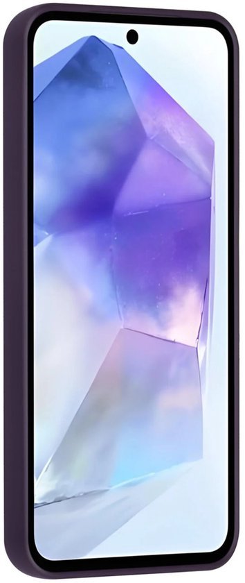 Samsung Galaxy A56 Hoesjes Schokbestendige Siliconen Backcover met Ringstandaard - Grape Purple-Ilumina Benelux