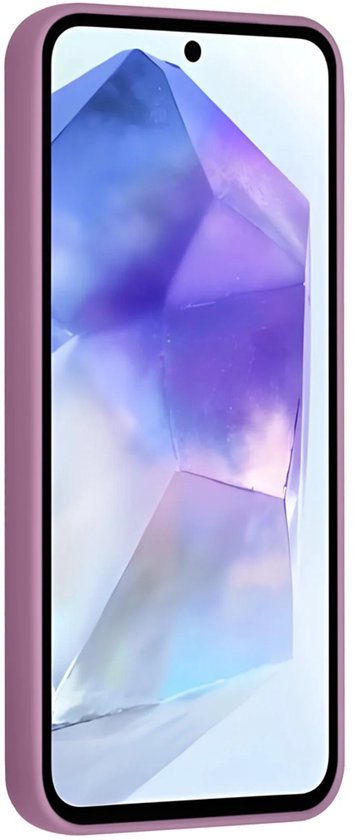 Samsung Galaxy A56 Hoesjes Schokbestendige Siliconen Backcover met Ringstandaard - Sunset Purple-Ilumina Benelux