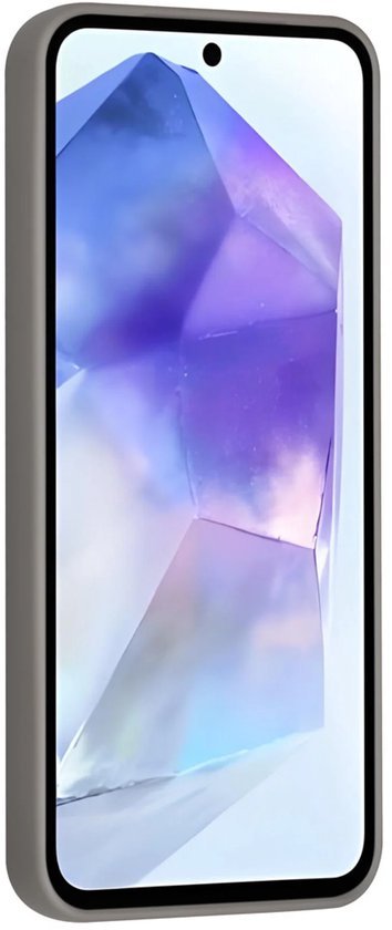 Samsung Galaxy A56 Hoesjes Schokbestendige Siliconen Backcover met Ringstandaard - Titanium Grey-Ilumina Benelux