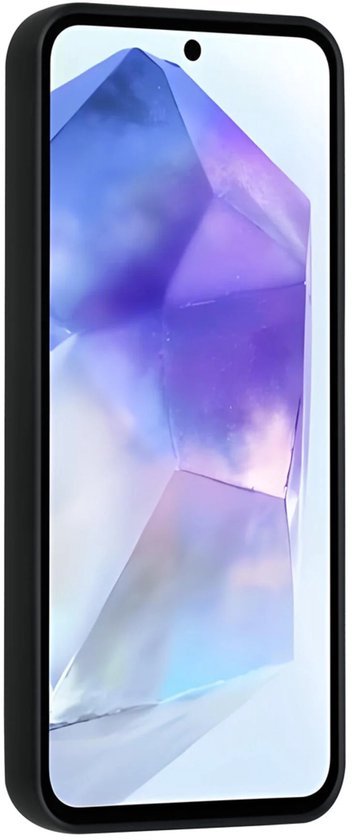 Samsung Galaxy A56 Hoesjes Schokbestendige Siliconen Backcover met Ringstandaard - Zwart-Ilumina Benelux