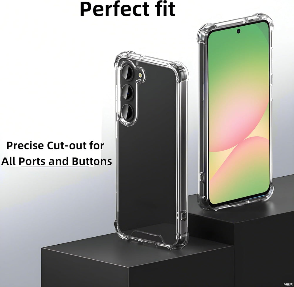 Samsung Galaxy A57 Hoesjes - Siliconen Backcover - Schokbestendig - Transparant-Ilumina Benelux