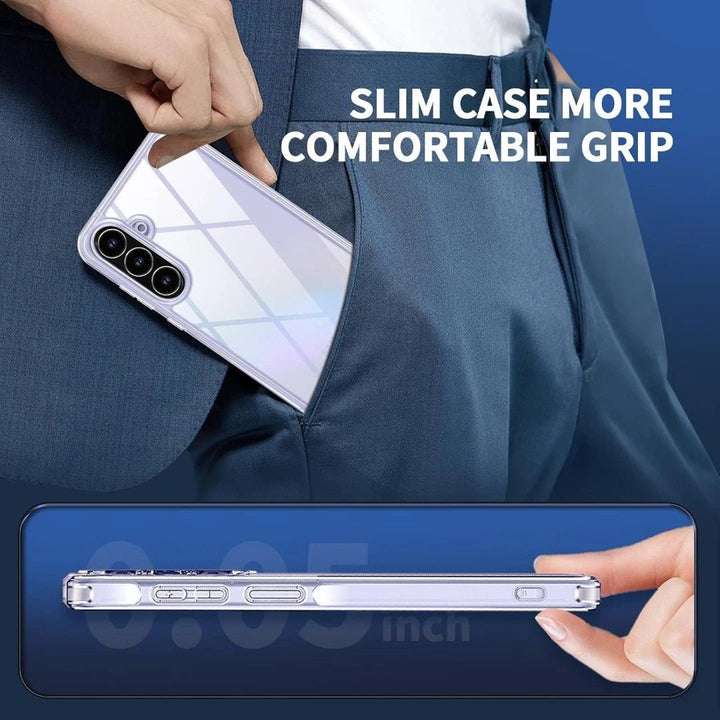 Samsung Galaxy A57 Hoesjes - Siliconen Backcover - Soft Touch - Transparant - Met 2x Screenprotectors-Ilumina Benelux