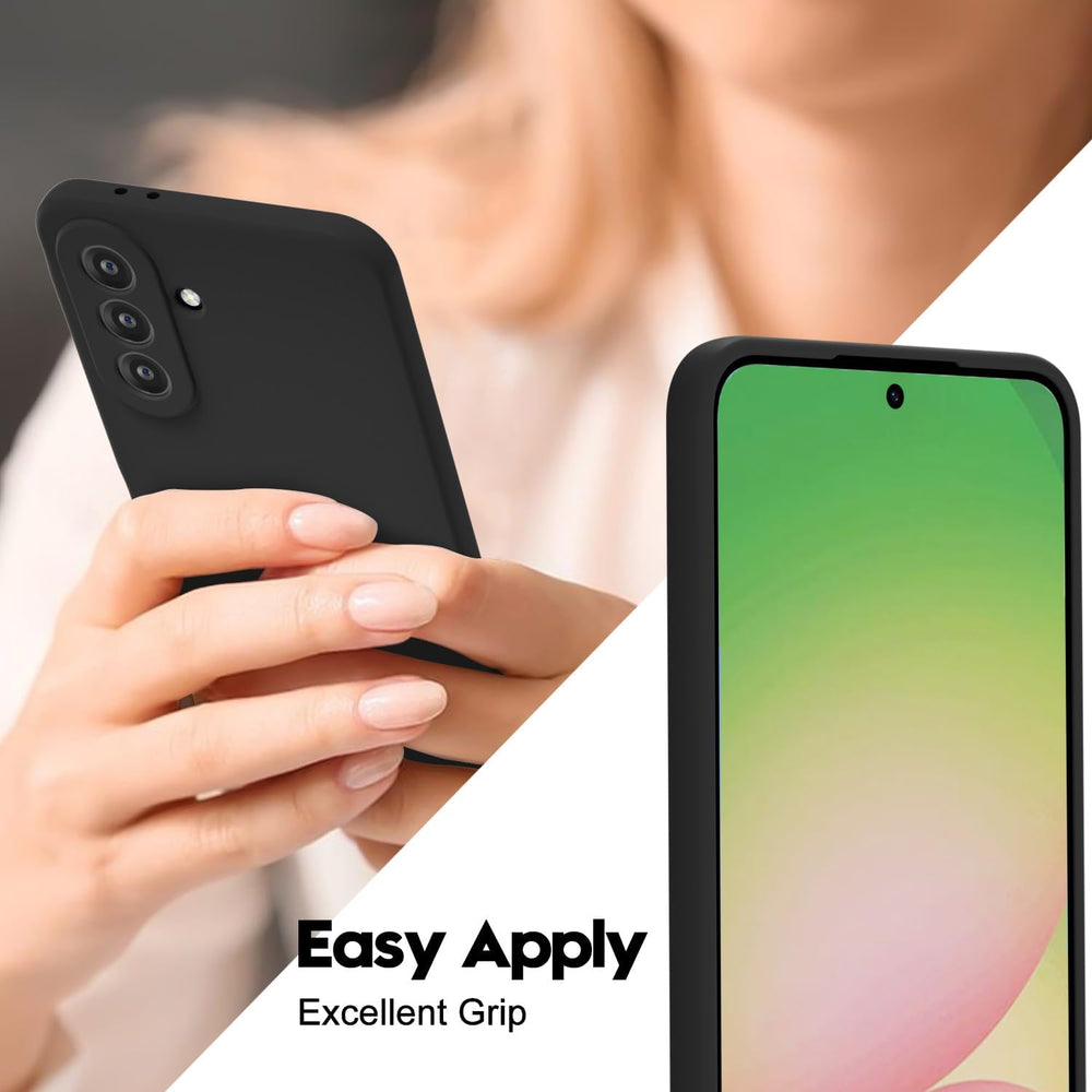 Samsung Galaxy A57 Hoesjes - Siliconen Backcover - Soft Touch - Schokbestendig - Zwart-Ilumina Benelux
