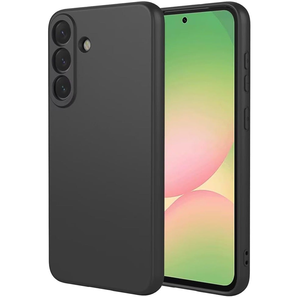 Samsung Galaxy A57 Hoesjes - Siliconen Backcover - Soft Touch - Schokbestendig - Zwart-Ilumina Benelux