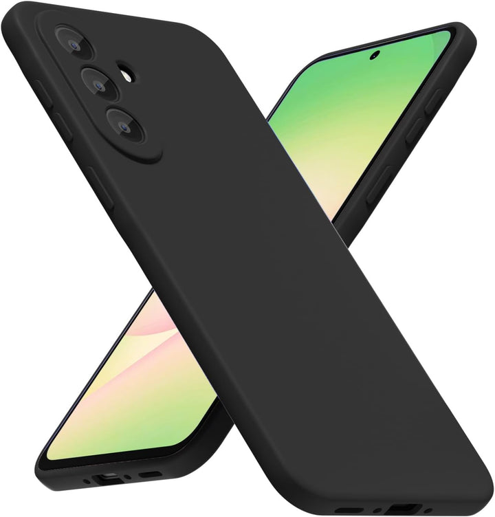 Samsung Galaxy A57 Hoesjes - Siliconen Backcover - Soft Touch - Schokbestendig - Zwart-Ilumina Benelux