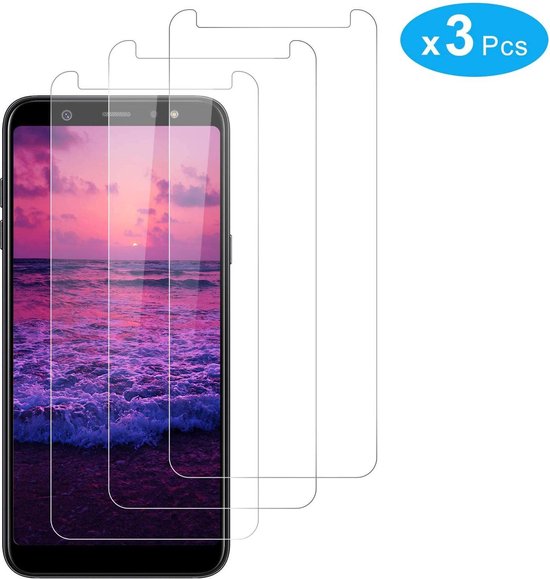 Samsung Galaxy A6 2018 Screenprotector Gehard 9H – Anti-kras – 3-Pack Tempered Glas-Ilumina Benelux