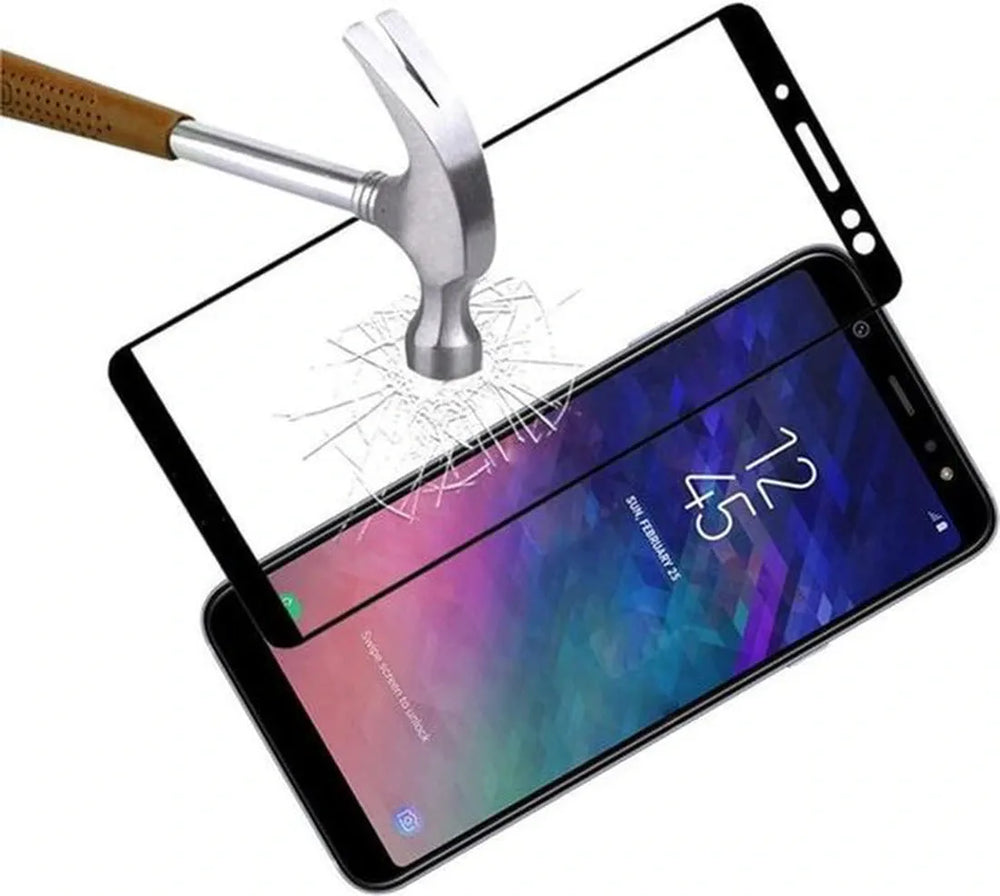 Samsung Galaxy A6 Plus 2018 Screenprotector Full Cover Screenprotector Gehard 9H – 2-Pack-Ilumina Benelux