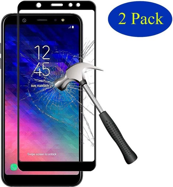 Samsung Galaxy A6 Plus (2018) Screenprotector Full Cover Screenprotector Gehard 9H – Anti-kras-Ilumina Benelux