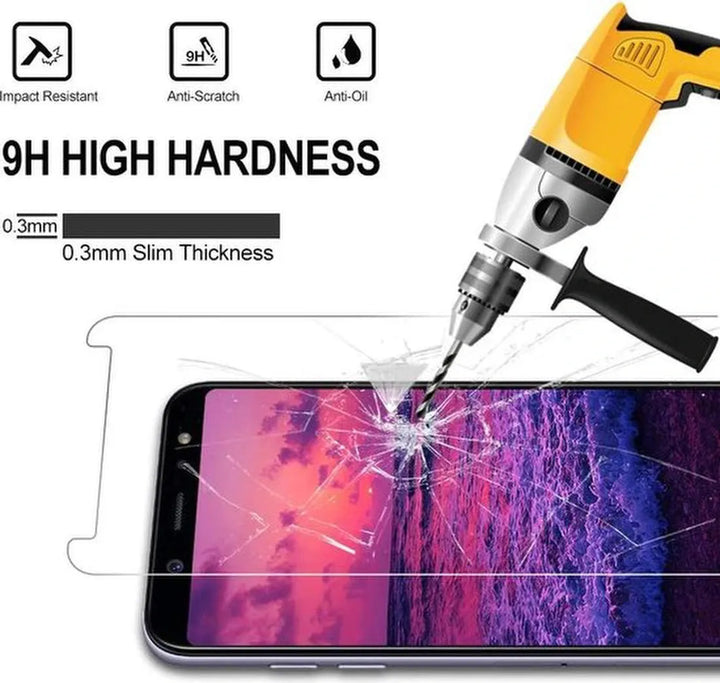 Samsung Galaxy A6 Plus 2018 Screenprotector Gehard 9H – Anti-kras – Tempered Glas – 1-Pack-Ilumina Benelux