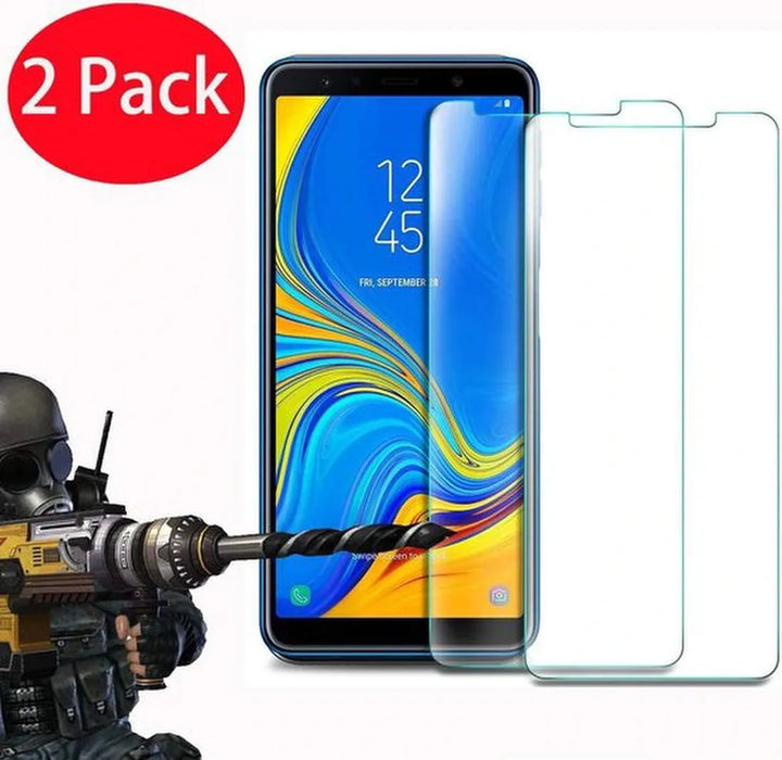Samsung Galaxy A7 2018 Screenprotector Gehard 9H – Anti-kras – 2-Pack-Ilumina Benelux